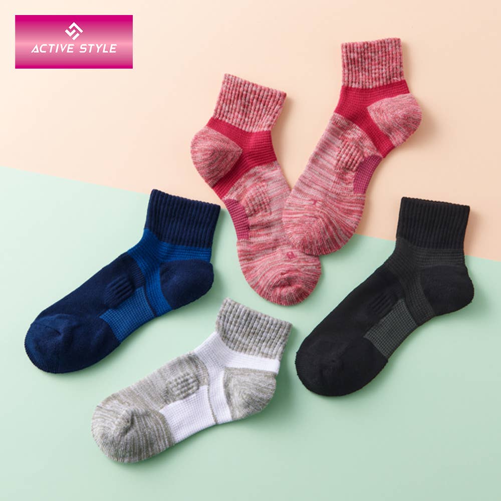 【ネット限定お得3足セット】アーチサポート付クルーソックス